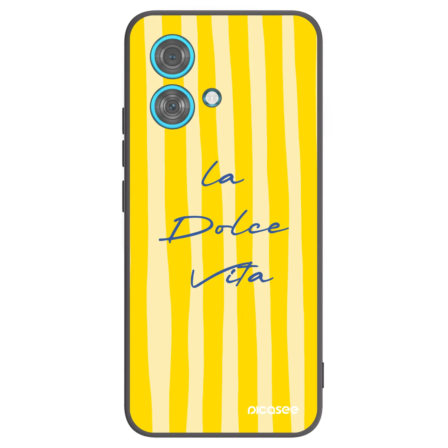 Picasee Μαύρη θήκη σιλικόνης για Motorola Edge 40 Neo - Ladolcevita