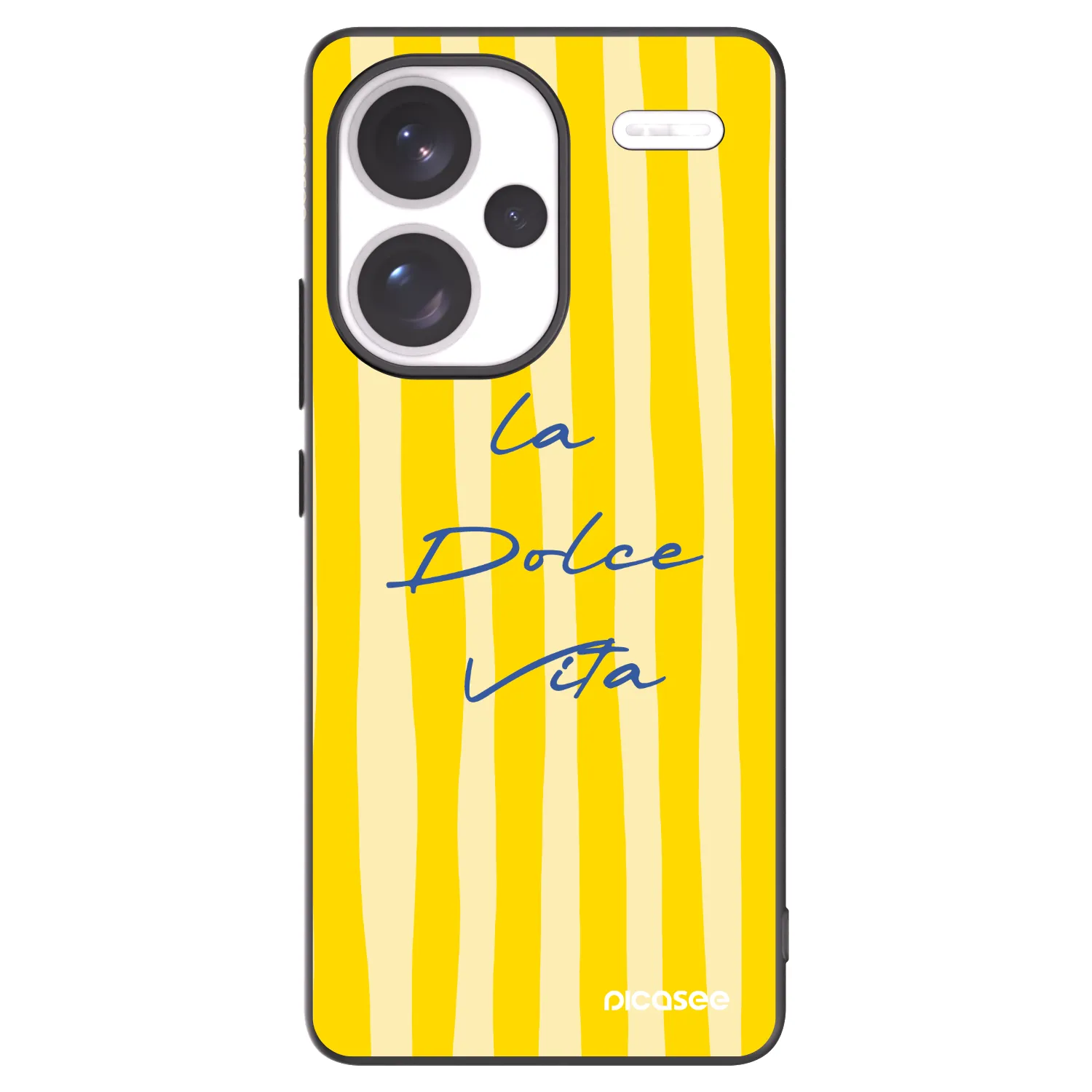 Picasee Μαύρη θήκη σιλικόνης για Xiaomi Redmi Note 13 Pro+ 5G - Ladolcevita