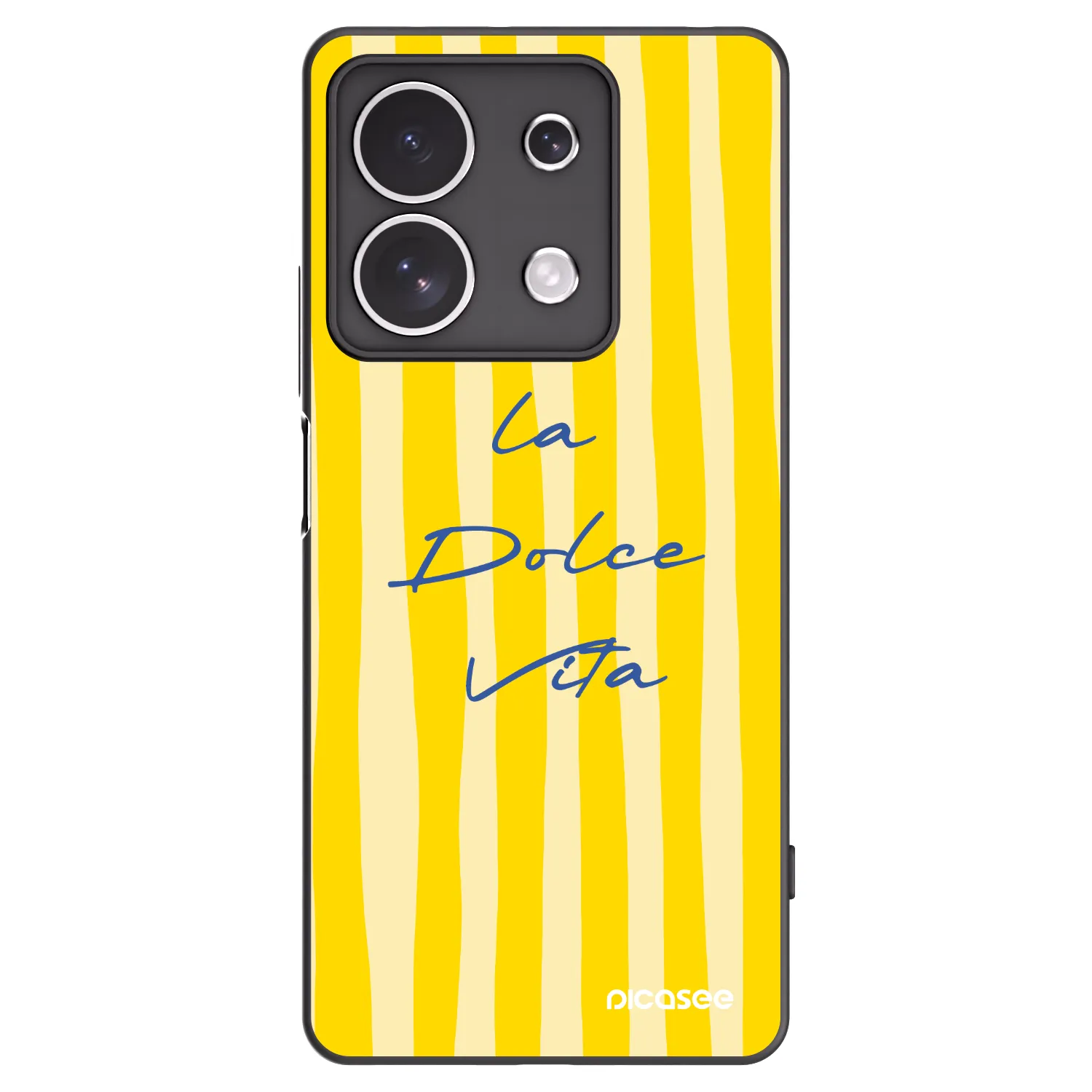 Picasee Μαύρη θήκη σιλικόνης για Xiaomi Redmi Note 13 4G - Ladolcevita