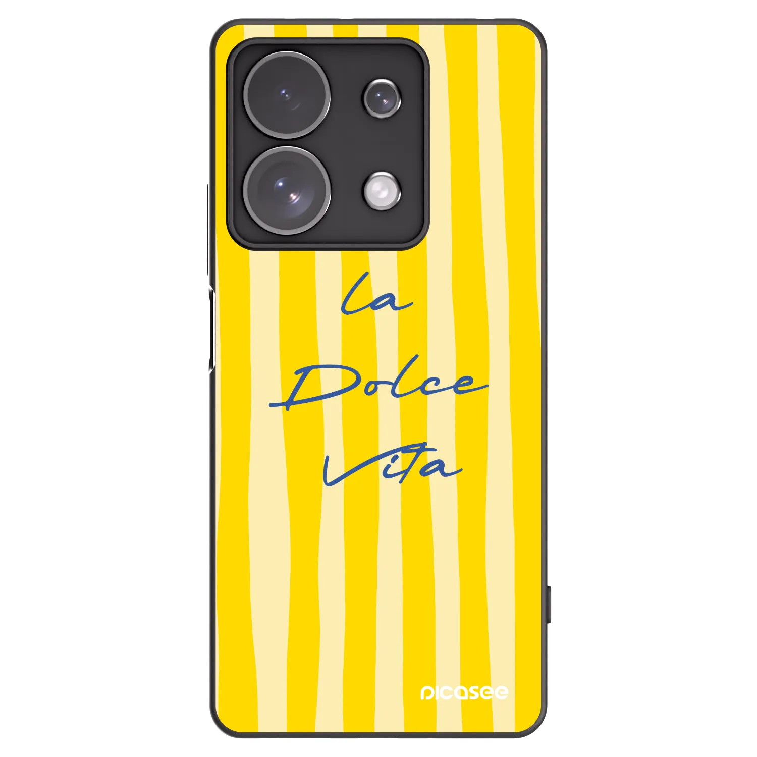 Picasee Μαύρη θήκη σιλικόνης για Xiaomi Redmi Note 13 Pro 4G - Ladolcevita