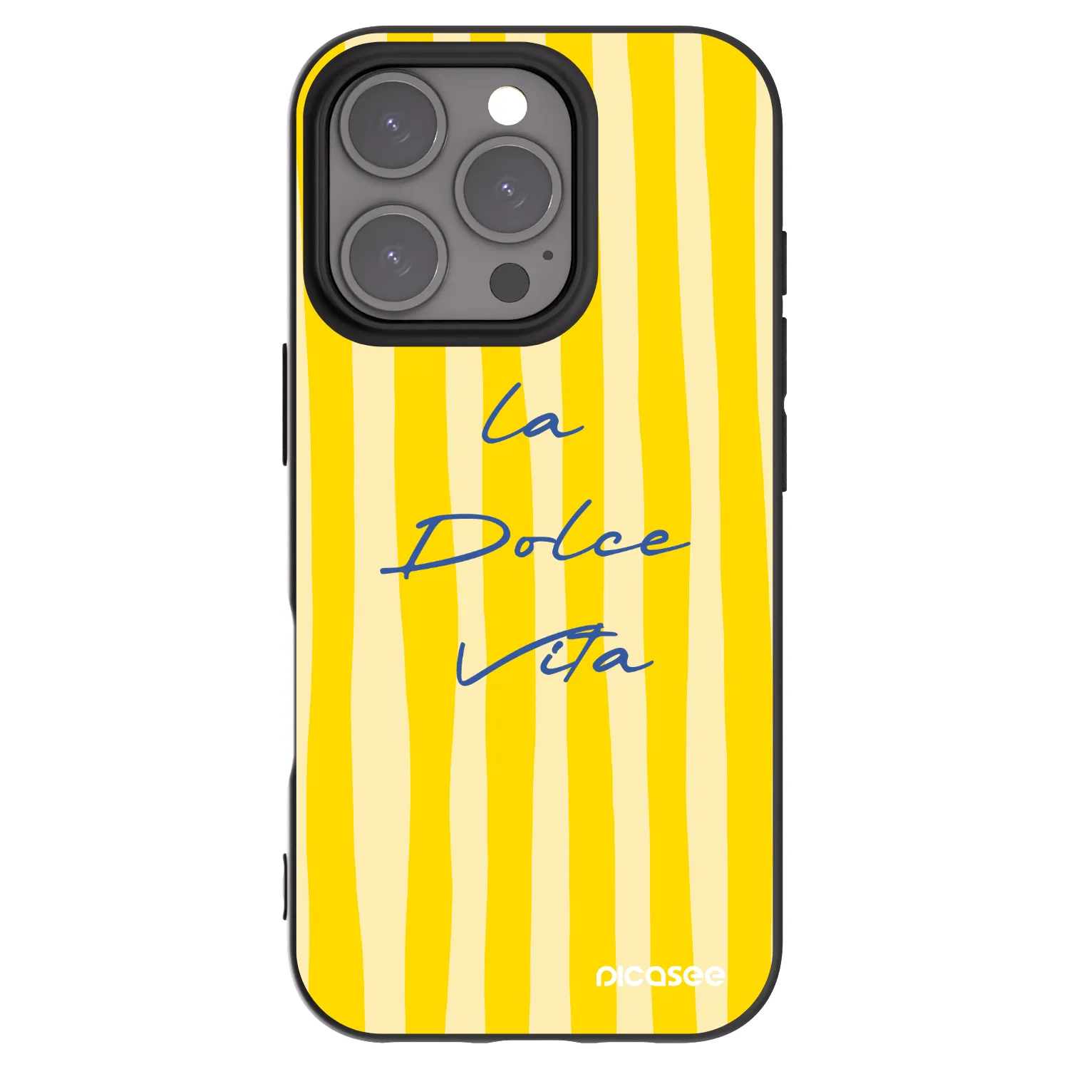 Picasee Μαύρη θήκη σιλικόνης για Apple iPhone 16 Pro - Ladolcevita