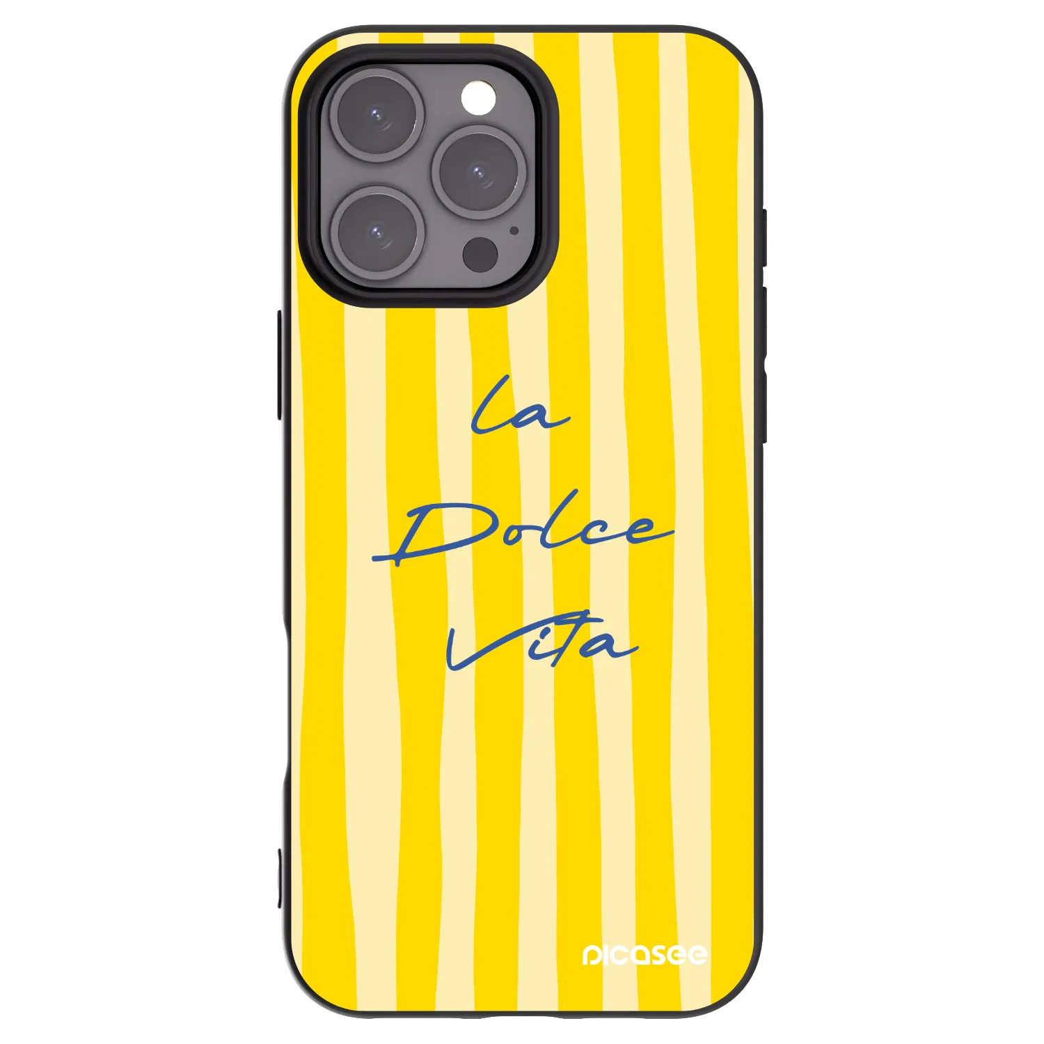Picasee Μαύρη θήκη σιλικόνης για Apple iPhone 16 Pro Max - Ladolcevita
