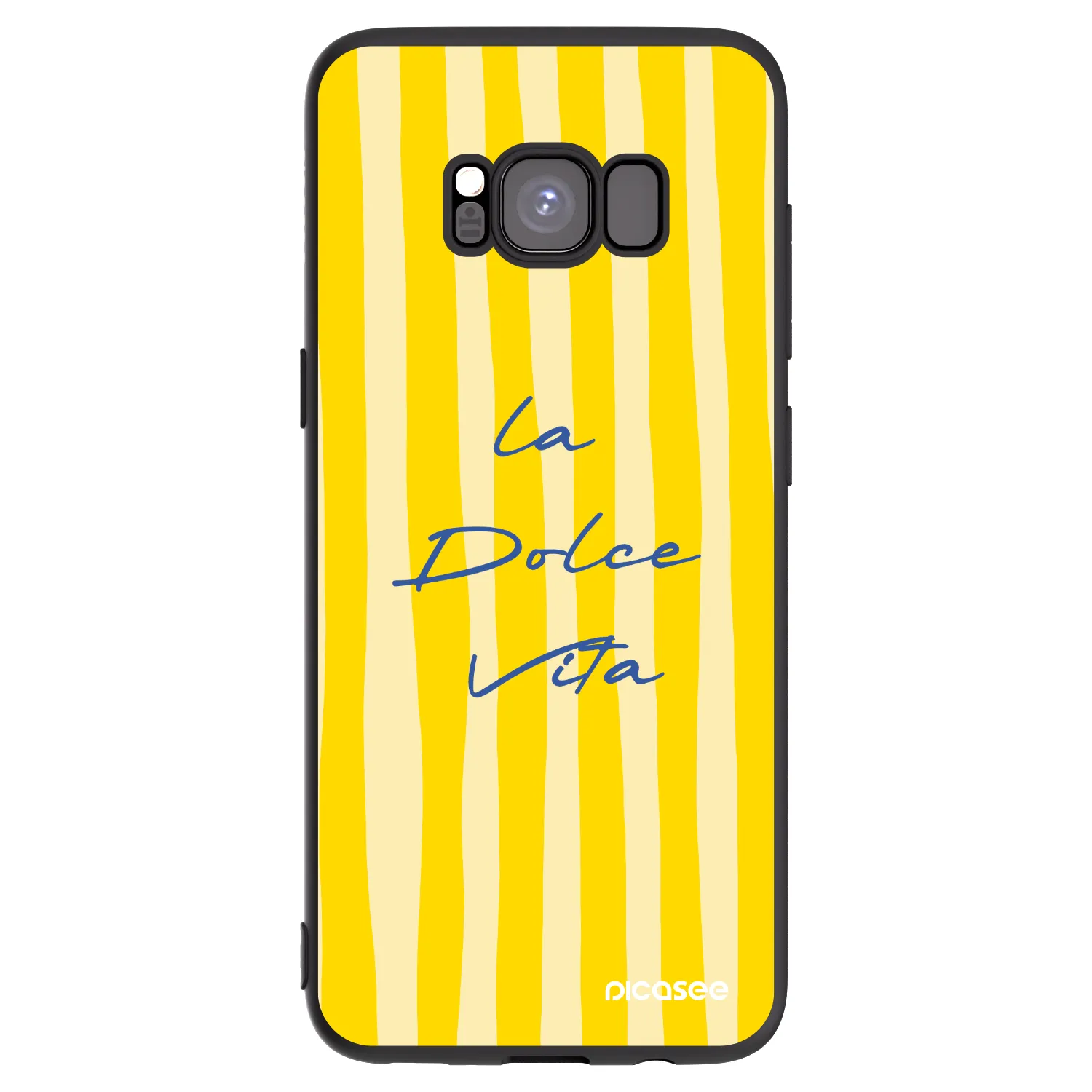 Picasee Μαύρη θήκη σιλικόνης για Samsung Galaxy S8 G950F - Ladolcevita