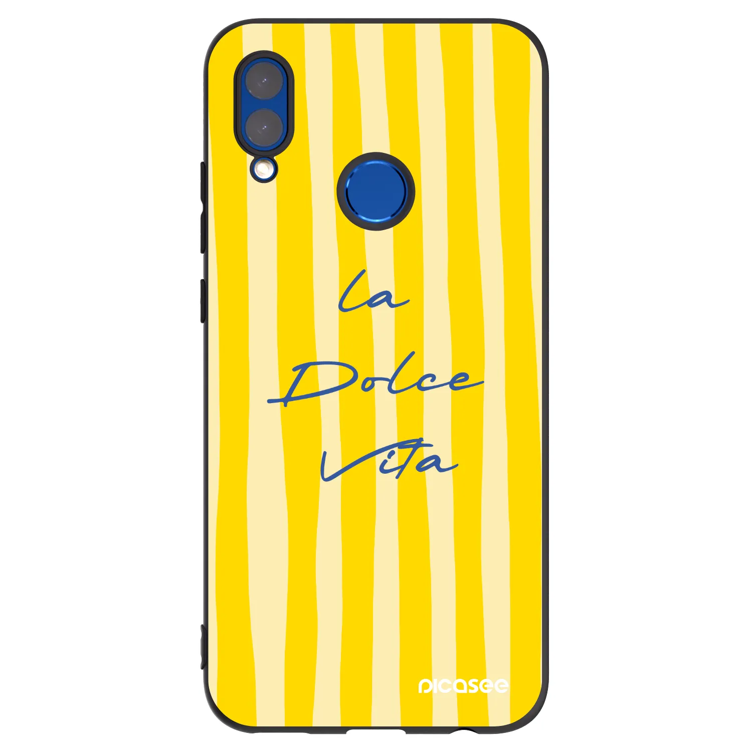 Picasee Μαύρη θήκη σιλικόνης για Huawei P Smart 2019 - Ladolcevita