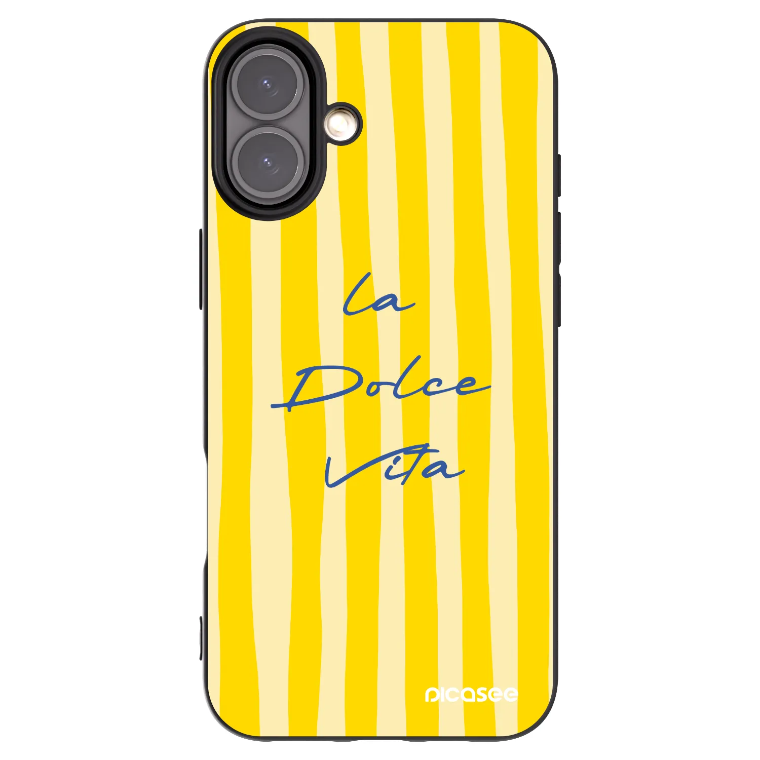 Picasee Μαύρη θήκη σιλικόνης για Apple iPhone 16 Plus - Ladolcevita