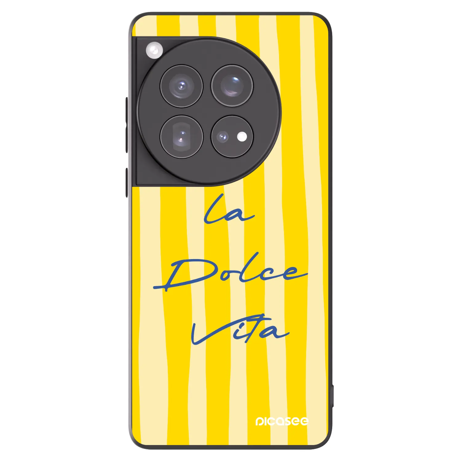 Picasee Μαύρη θήκη σιλικόνης για OnePlus 12 5G - Ladolcevita