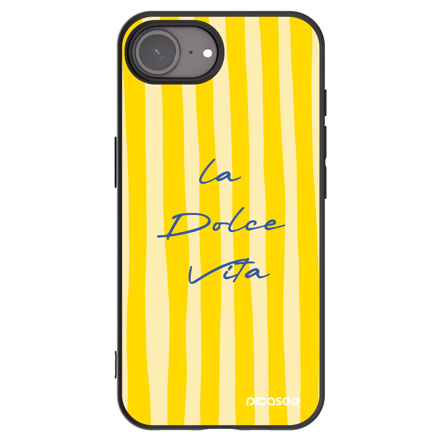 Picasee Μαύρη θήκη σιλικόνης για Apple iPhone 16e - Ladolcevita
