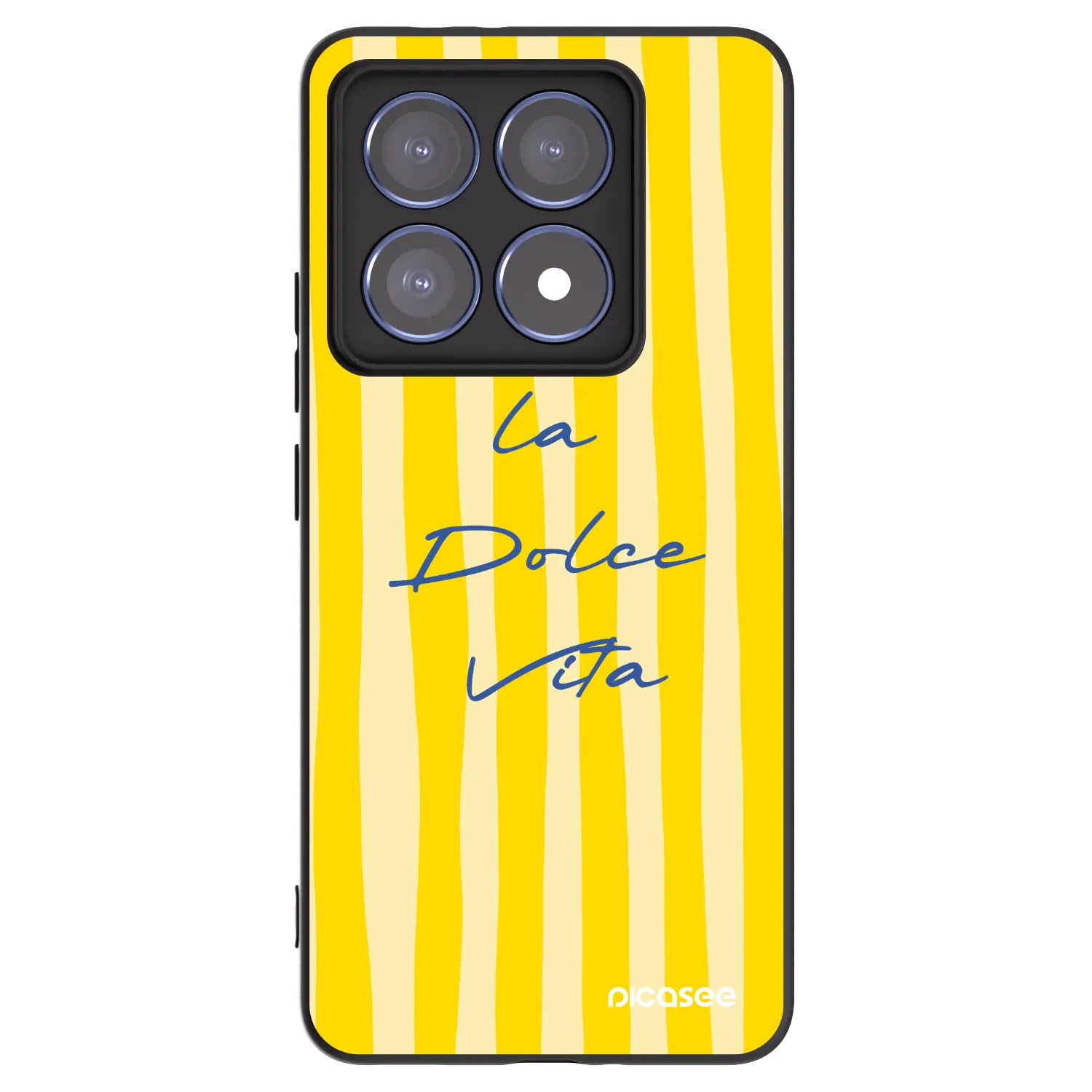 Picasee Μαύρη θήκη σιλικόνης για Xiaomi 14T Pro - Ladolcevita