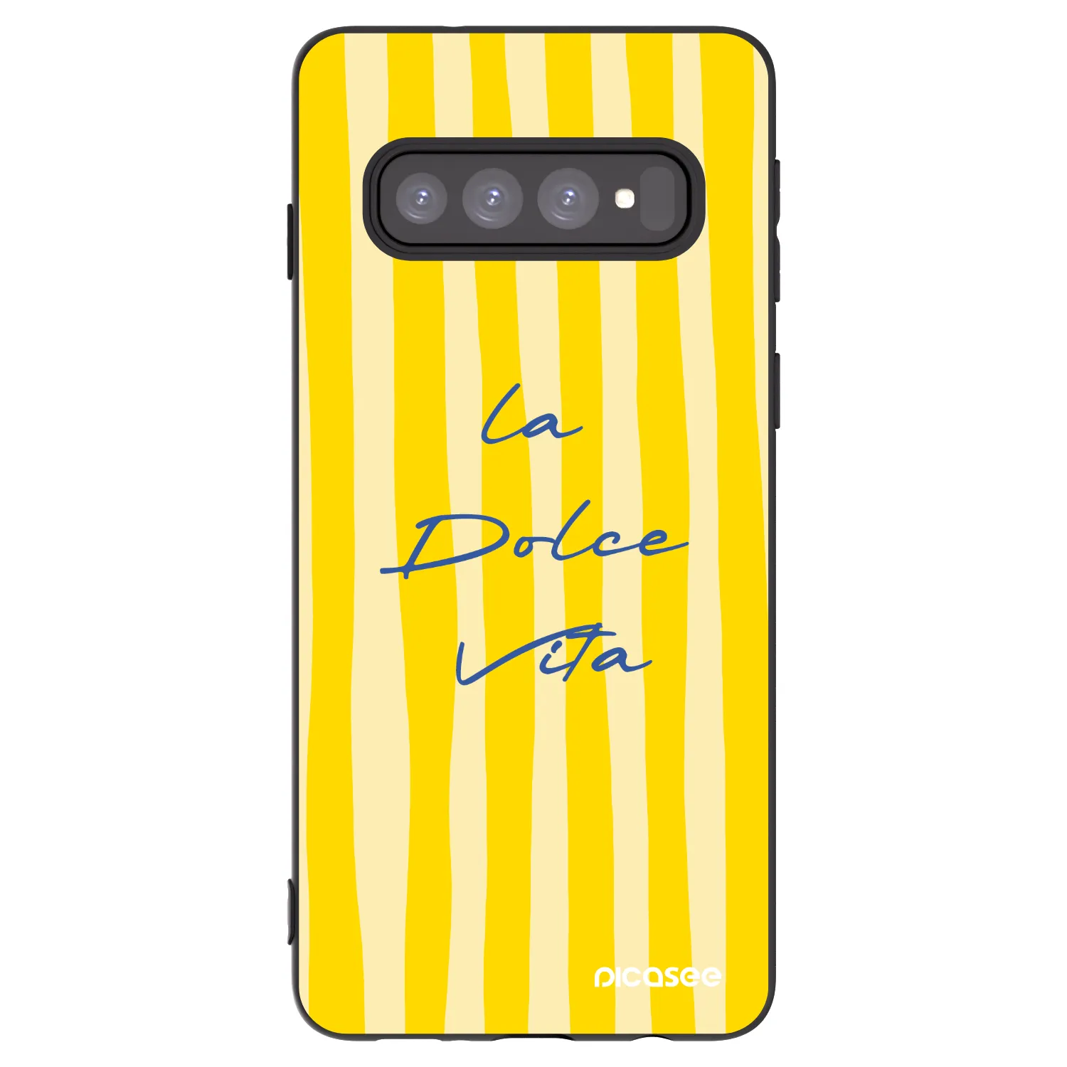 Picasee Μαύρη θήκη σιλικόνης για Samsung Galaxy S10 G973 - Ladolcevita