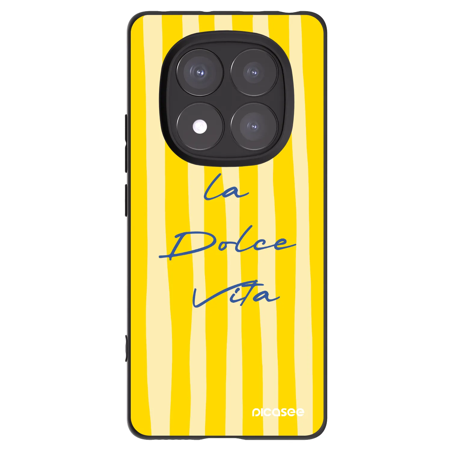 Picasee Μαύρη θήκη σιλικόνης για Xiaomi Redmi Note 14 Pro+ 5G - Ladolcevita