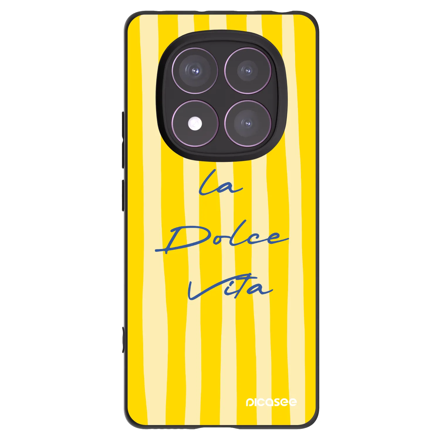 Picasee Μαύρη θήκη σιλικόνης για Xiaomi Redmi Note 14 Pro 4G - Ladolcevita