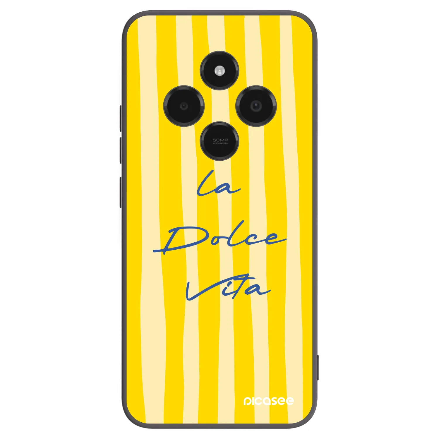 Picasee Μαύρη θήκη σιλικόνης για Xiaomi Poco C75 - Ladolcevita