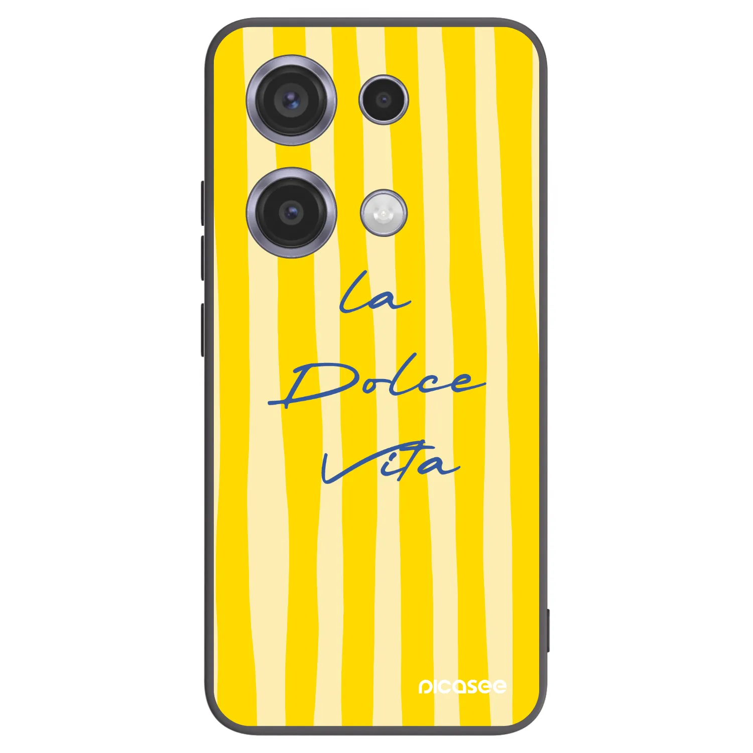 Picasee Μαύρη θήκη σιλικόνης για Xiaomi Redmi Note 14S - Ladolcevita