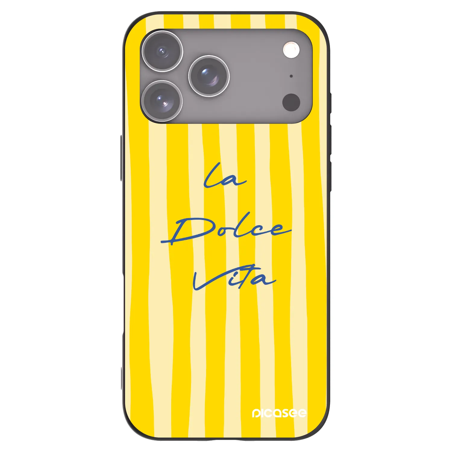 Picasee Μαύρη θήκη σιλικόνης για Apple iPhone 17 Pro Max - Ladolcevita