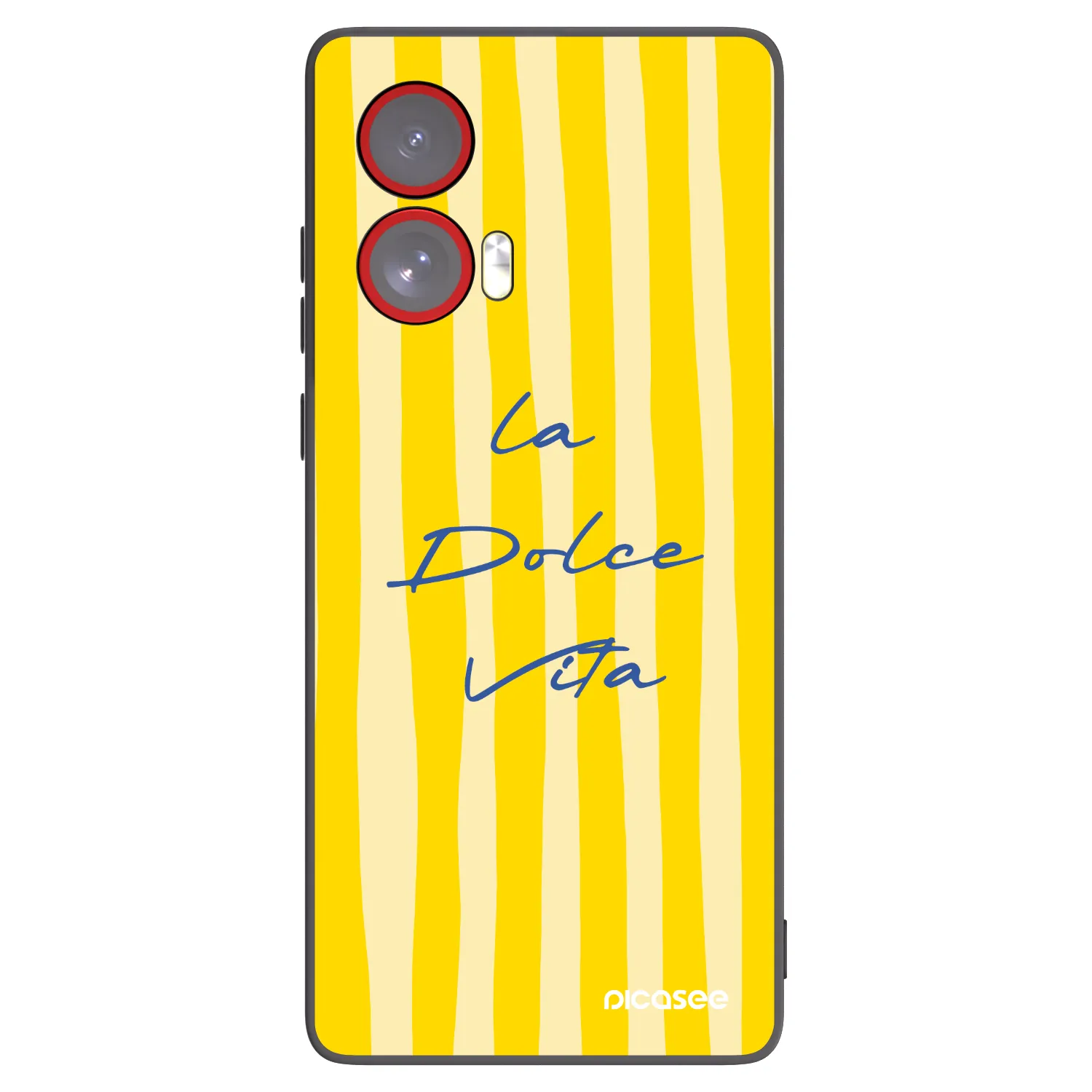 Picasee Μαύρη θήκη σιλικόνης για Motorola Edge 50 Fusion - Ladolcevita