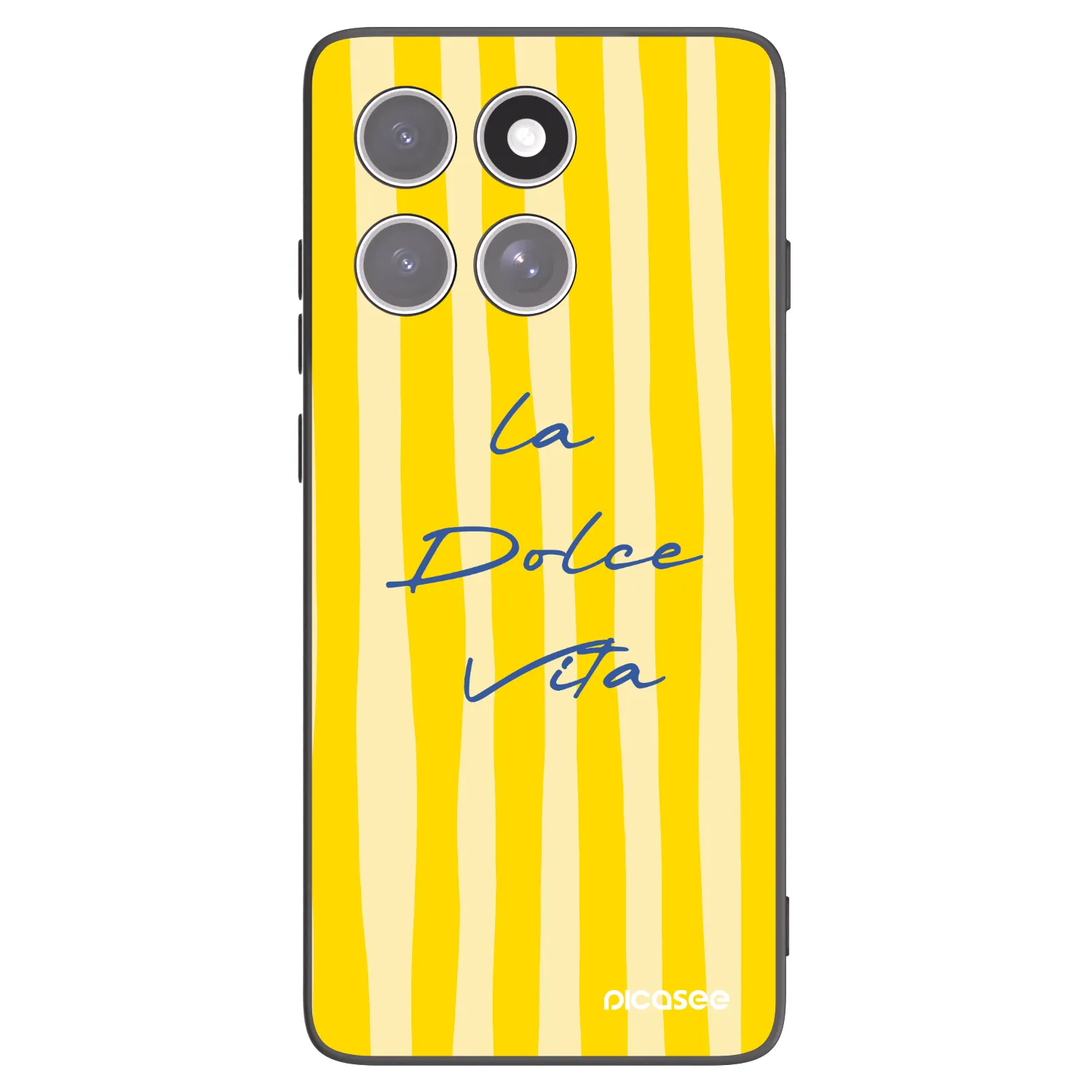 Picasee Μαύρη θήκη σιλικόνης για Motorola Edge 60 Fusion - Ladolcevita