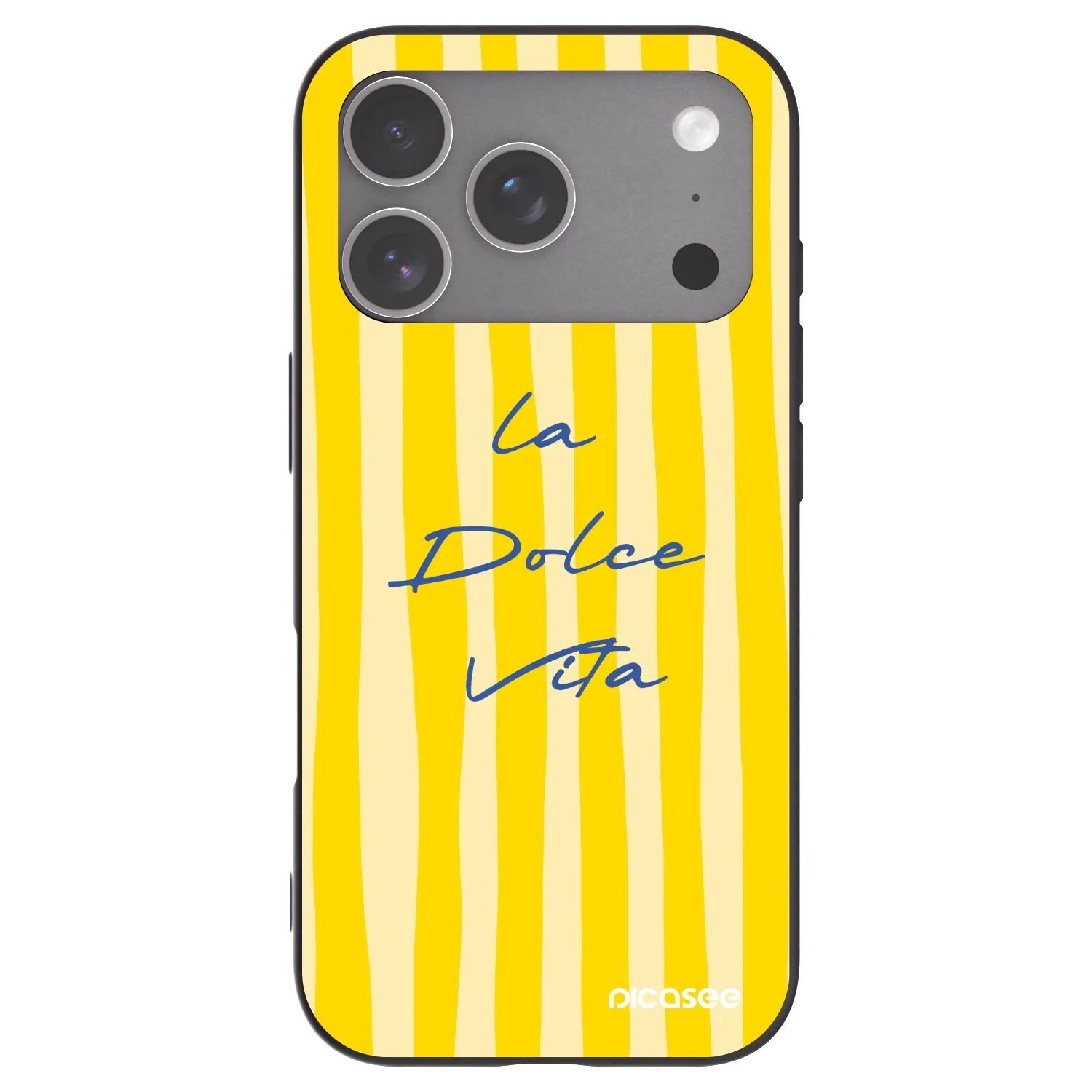 Picasee Μαύρη θήκη σιλικόνης για Apple iPhone 18 Pro - Ladolcevita