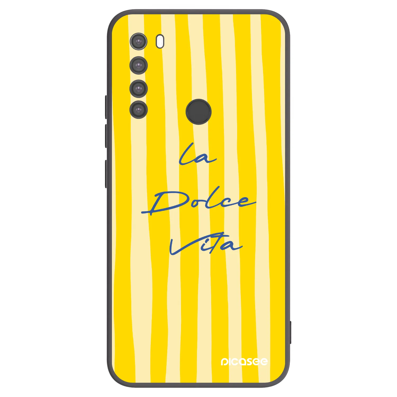 Picasee Μαύρη θήκη σιλικόνης για Xiaomi Redmi Note 8 - Ladolcevita