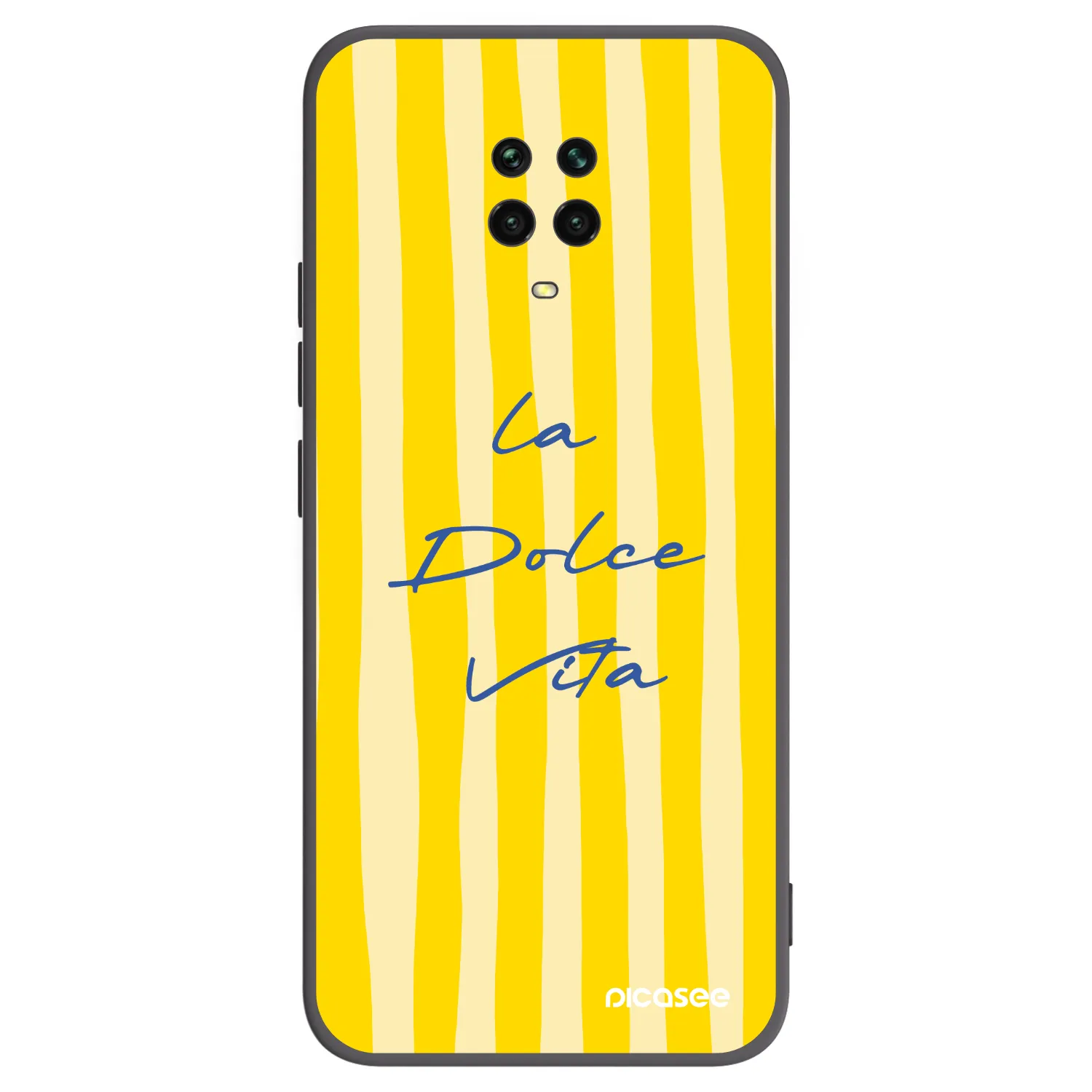 Picasee Μαύρη θήκη σιλικόνης για Xiaomi Redmi Note 9 Pro - Ladolcevita