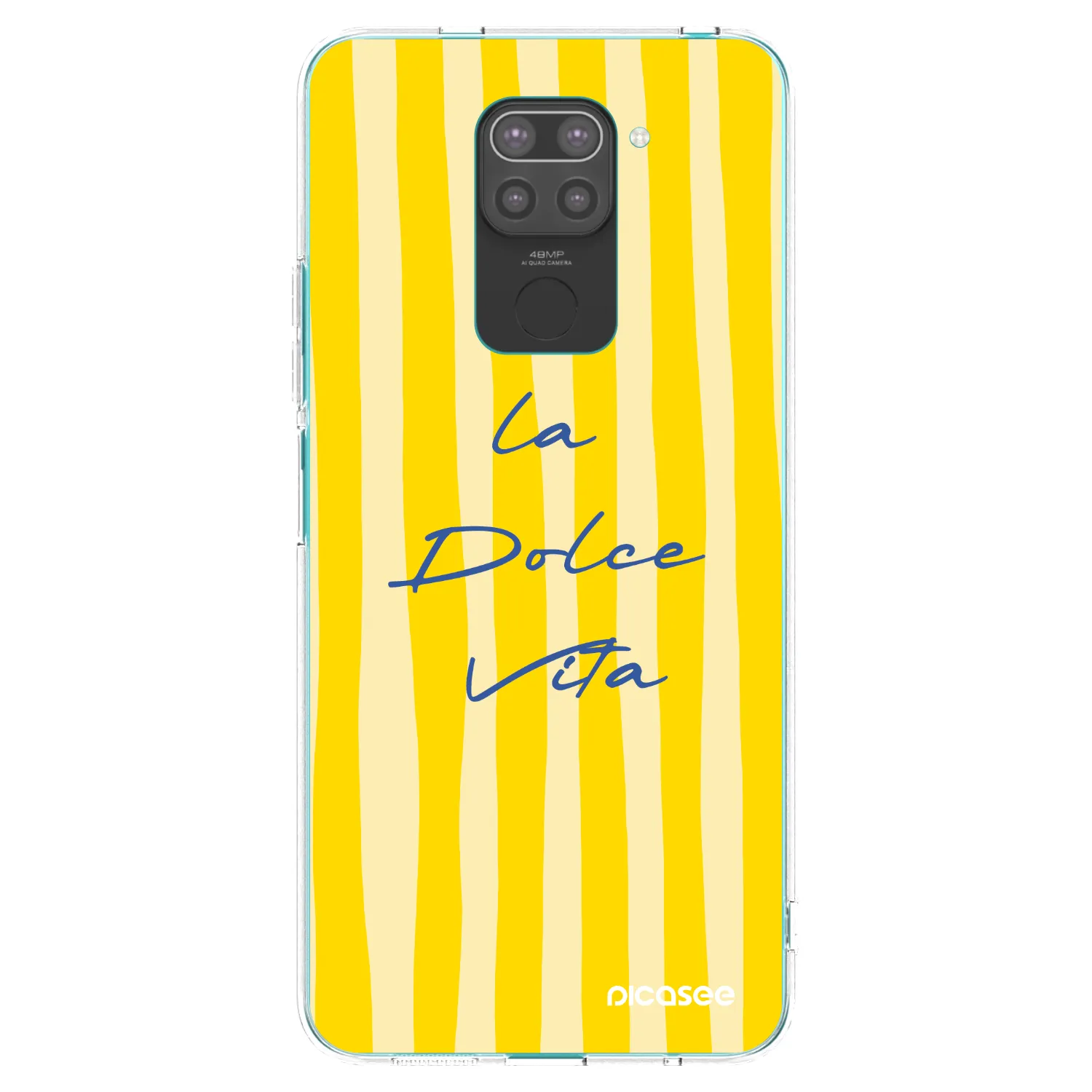 Picasee Μαύρη θήκη σιλικόνης για Xiaomi Redmi Note 9 - Ladolcevita