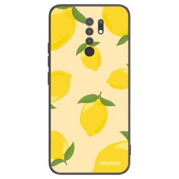 Picasee Μαύρη θήκη σιλικόνης για Xiaomi Redmi 9 - Limoncella