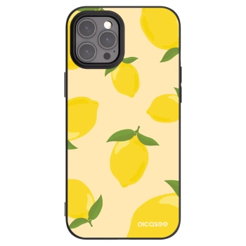 Picasee Μαύρη θήκη σιλικόνης για Apple iPhone 12 Pro Max - Limoncella