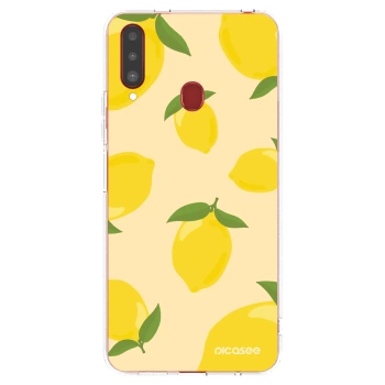 Picasee διαφανής θήκη σιλικόνης Samsung Galaxy A20s - Limoncella