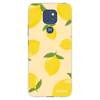 Picasee διαφανής θήκη σιλικόνης Motorola Moto G9 Play - Limoncella