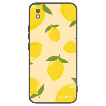 Picasee Μαύρη θήκη σιλικόνης για Xiaomi Redmi 9AT - Limoncella