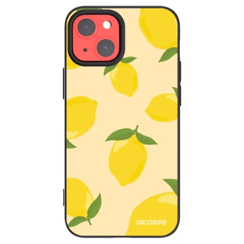 Picasee Μαύρη θήκη σιλικόνης για Apple iPhone 13 mini - Limoncella