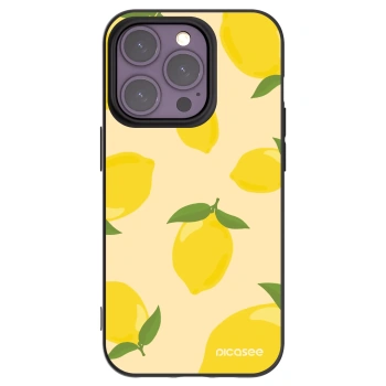Picasee Μαύρη θήκη σιλικόνης για Apple iPhone 14 Pro - Limoncella