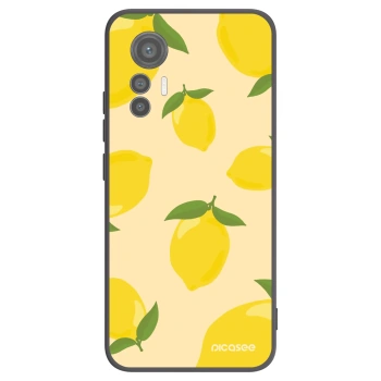 Picasee Μαύρη θήκη σιλικόνης για Xiaomi 12 Lite - Limoncella