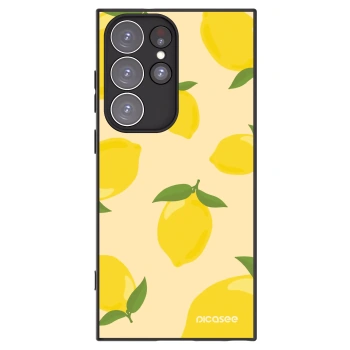 Picasee Μαύρη θήκη σιλικόνης για Samsung Galaxy S23 Ultra 5G - Limoncella