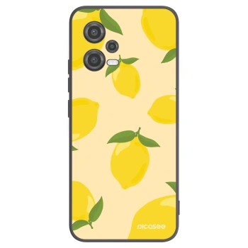 Picasee Μαύρη θήκη σιλικόνης για Xiaomi Poco X5 - Limoncella