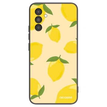 Picasee Μαύρη θήκη σιλικόνης για Samsung Galaxy A04s A047F - Limoncella