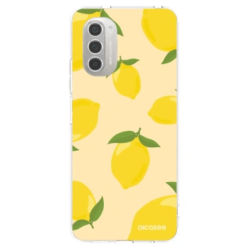 Picasee διαφανής θήκη σιλικόνης Motorola Moto G51 - Limoncella