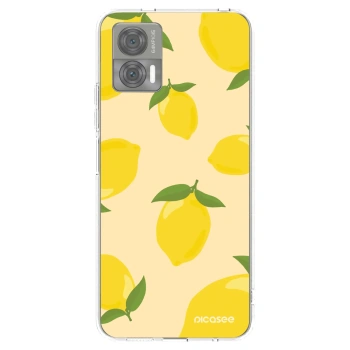 Picasee διαφανής θήκη σιλικόνης Motorola Edge 30 Neo - Limoncella