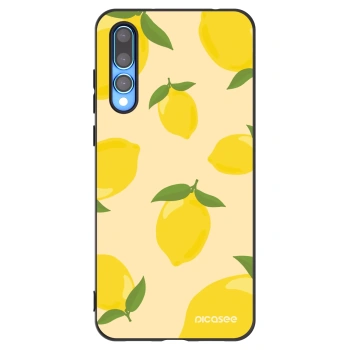 Picasee Μαύρη θήκη σιλικόνης για Huawei P20 Pro - Limoncella
