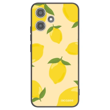 Picasee Μαύρη θήκη σιλικόνης για Xiaomi Redmi 12 5G - Limoncella