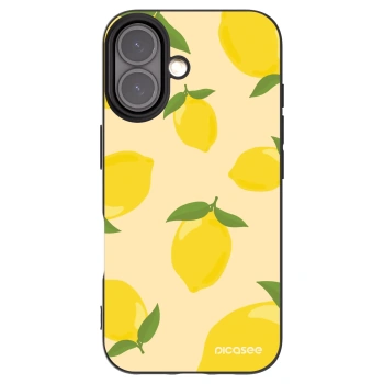 Picasee Μαύρη θήκη σιλικόνης για Apple iPhone 16 - Limoncella
