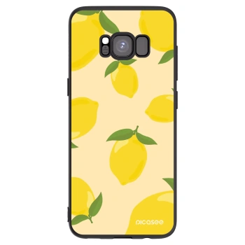Picasee Μαύρη θήκη σιλικόνης για Samsung Galaxy S8 G950F - Limoncella