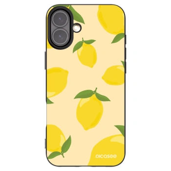 Picasee Μαύρη θήκη σιλικόνης για Apple iPhone 16 Plus - Limoncella
