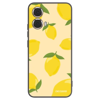 Picasee Μαύρη θήκη σιλικόνης για Motorola Moto G85 - Limoncella