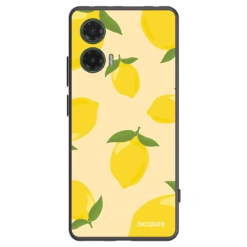 Picasee Μαύρη θήκη σιλικόνης για Motorola Moto G35 5G - Limoncella