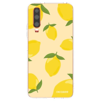 Picasee διαφανής θήκη σιλικόνης Huawei P30 - Limoncella
