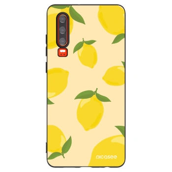 Picasee Μαύρη θήκη σιλικόνης για Huawei P30 - Limoncella