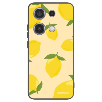 Picasee Μαύρη θήκη σιλικόνης για Xiaomi Redmi Note 14S - Limoncella