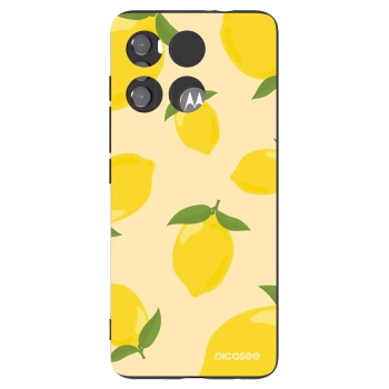 Picasee Μαύρη θήκη σιλικόνης για Motorola Edge 60 5G - Limoncella