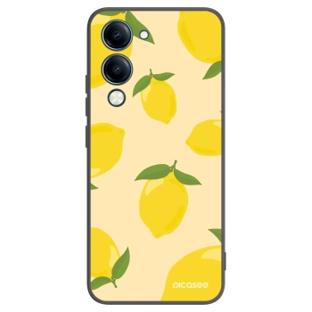 Picasee Μαύρη θήκη σιλικόνης για Vivo Y29s 5G - Limoncella