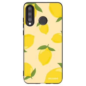 Picasee Μαύρη θήκη σιλικόνης για Huawei P30 Lite - Limoncella